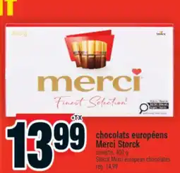 Super C CHOCOLATS EUROPÉENS MERCI STORCK | STORCK MERCI EUROPEAN CHOCOLATES offer