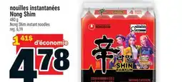 Super C NOUILLES INSTANTANÉES NONG SHIM | NONG SHIM INSTANT NOODLES offer