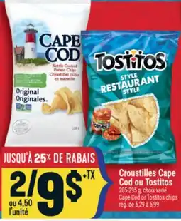 Marché Adonis Croustilles Cape Cod ou Tostitos | Cape Cod or Tostitos chips offer