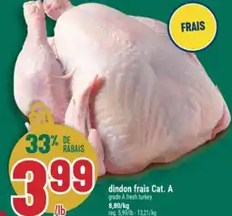 Marché Adonis DINDON FRAIS CAT. A | GRADE A FRESH TURKEY offer