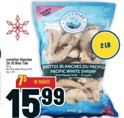 Marché Adonis CREVETTES BLANCHES 26-30 BLUE TIDE | BLUE TIDE WHITE SHRIMPS 26-30 offer