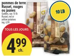 Marché Adonis POMMES DE TERRE RUSSET, ROUGES OU JAUNES | RUSSET, RED OR YELLOW POTATOES offer