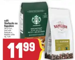 Marché Adonis CAFÉ STARBUCKS OU NAPOLÉON | STARBUCKS OR NAPOLÉON COFFEE offer