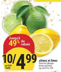 Marché Adonis CITRONS ET LIMES | LEMONS AND LIMES offer