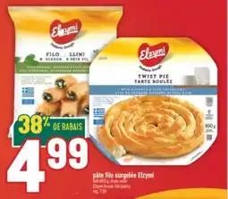 Marché Adonis PÂTE FILO SURGELÉE ELZYMI | ELZYMI FROZEN FILO PASTRY offer