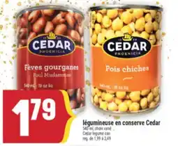 Marché Adonis LÉGUMINEUSE EN CONSERVE CEDAR | CEDAR LEGUME CAN offer