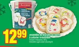 Super C Ensemble de biscuits au sucre à colorier Irrésistible | Irrésistible sugar cookie colouring kit offer
