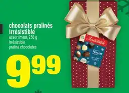 Super C CHOCOLATS PRALINÉS IRRÉSISTIBLE | IRRÉSISTIBLE PRALINE CHOCOLATES offer