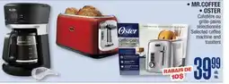 Jean Coutu MR.COFFEE OSTER Selected coffee machine and toasters offer