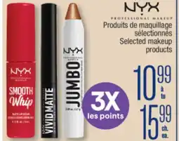 Jean Coutu NYX Selected makeup products offer