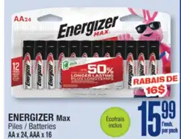 Jean Coutu ENERGIZER Max Batteries offer