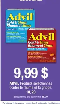 Jean Coutu ADVIL Selected cold flu products offer
