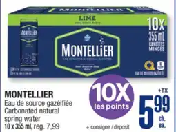 Jean Coutu MONTELLIER Carbonated natural spring water offer