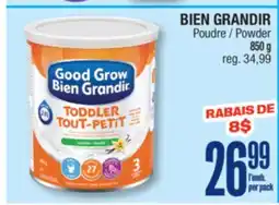 Jean Coutu BIEN GRANDIR Powder offer