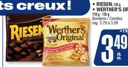 Jean Coutu • RIESEN, 135 g • WERTHER'S ORIGINAL 116 g-135 g Bonbons/Candies offer