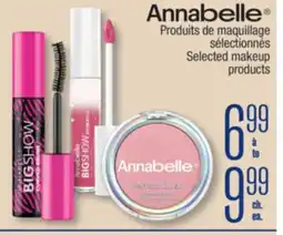 Jean Coutu ANNABELLE Selected makeup products offer