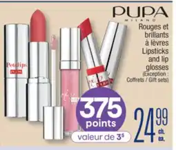 Jean Coutu PUMA Lipsticks and lip glosses offer
