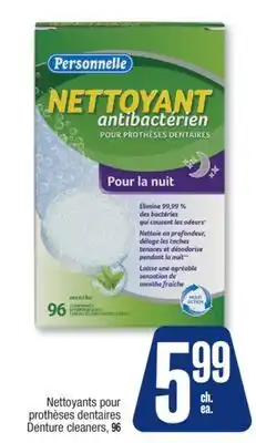 Jean Coutu PERSONNELLE Denture cleaners offer