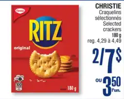 Jean Coutu CHRISTIE Selected crackers offer
