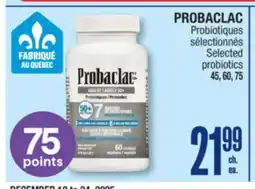 Jean Coutu PROBACLAC Selected probiotics offer