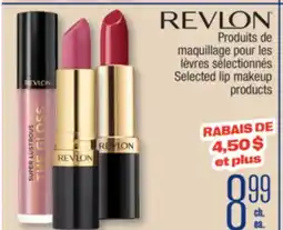 Jean Coutu REVLON Selected lip makeup products offer