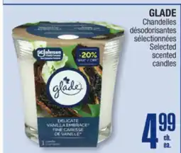Jean Coutu GLADE Selected scented candles offer