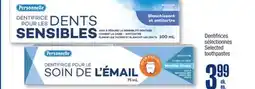 Jean Coutu Personnelle Selected toothpastes offer