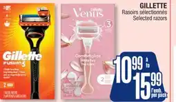 Jean Coutu GILLETTE Selected razors offer