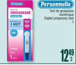 Jean Coutu Personnelle Digital pregnancy test offer