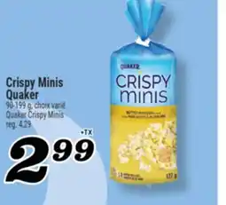 Marché Richelieu CRISPY MINIS QUAKER | QUAKER CRISPY MINIS offer