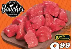 Marché Richelieu CUBES DE BOEUF À RAGOÛT | STEWING BEEF CUBES offer