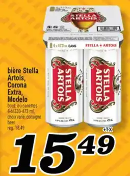 Marché Richelieu BIÈRE STELLA ARTOIS, CORONA EXTRA, MODELO | BEER offer