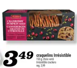 Marché Richelieu CRAQUELINS IRRÉSISTIBLE | IRRÉSISTIBLE CRACKERS offer