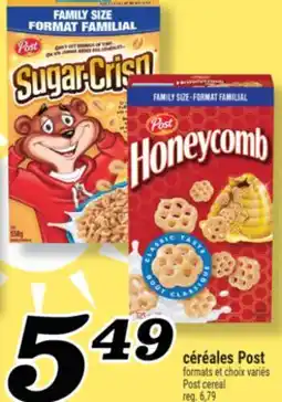 Marché Richelieu CÉRÉALES POST | POST CEREAL offer