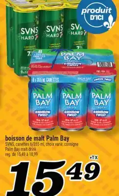 Marché Richelieu BOISSON DE MALT PALM BAY | PALM BAY MALT DRINK offer