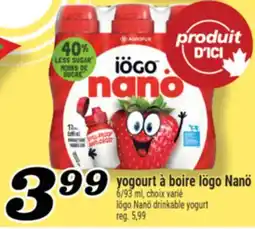 Marché Richelieu YOGOURT À BOIRE IÖGO NANÖ | IÖGO NANÖ DRINKABLE YOGURT offer