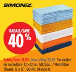 Canadian Tire Microfibre Towels offer