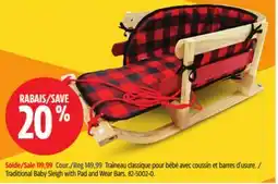 Canadian Tire Traditional Baby Sleigh with Pad and Wear Bars offer