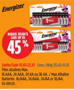 Canadian Tire Max Alkaline Batteries offer