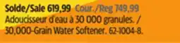 Canadian Tire Whirlpool 30,000-Grain Water Softener offer