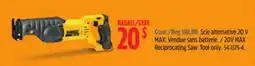 Canadian Tire 20V MAX Reciprocating Saw offer