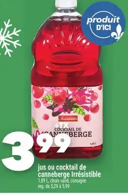 Marche Ami JUS OU COCKTAIL DE CANNEBERGE IRRÉSISTIBLE offer