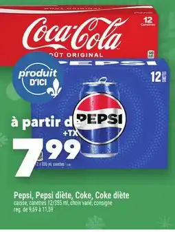Marche Ami PEPSI, PEPSI DIÈTE, COKE, COKE DIÈTE offer