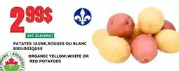 Marches Tau PATATES JAUNE,ROUGES OU BLANC BIOLOGIQUES offer