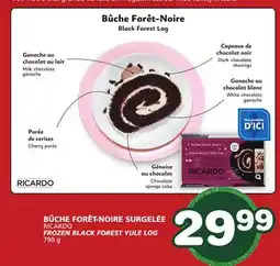Marches Tradition RICARDO FROZEN BLACK FOREST YULE LOG offer