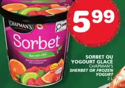 Marches Tradition CHAPMAN'S SHERBET OR FROZEN YOGURT offer
