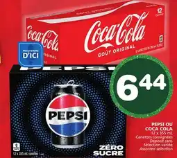 Marches Tradition PEPSI OR COCA COLA offer