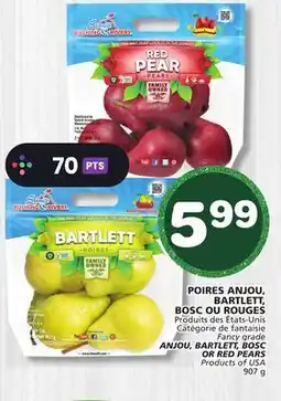 Marches Tradition ANJOU, BARTLETT, BOSC OR RED PEARS offer