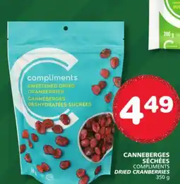 Marches Tradition COMPLIMENTS DRIED CRANBERRIES offer