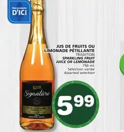 Marches Tradition TRADITION SPARKLING FRUIT JUICE OR LEMONADE offer